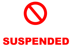 services suspended